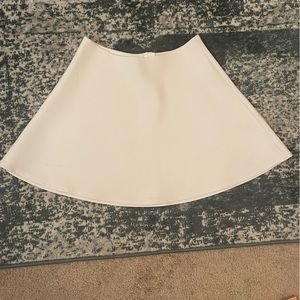 White skater skirt